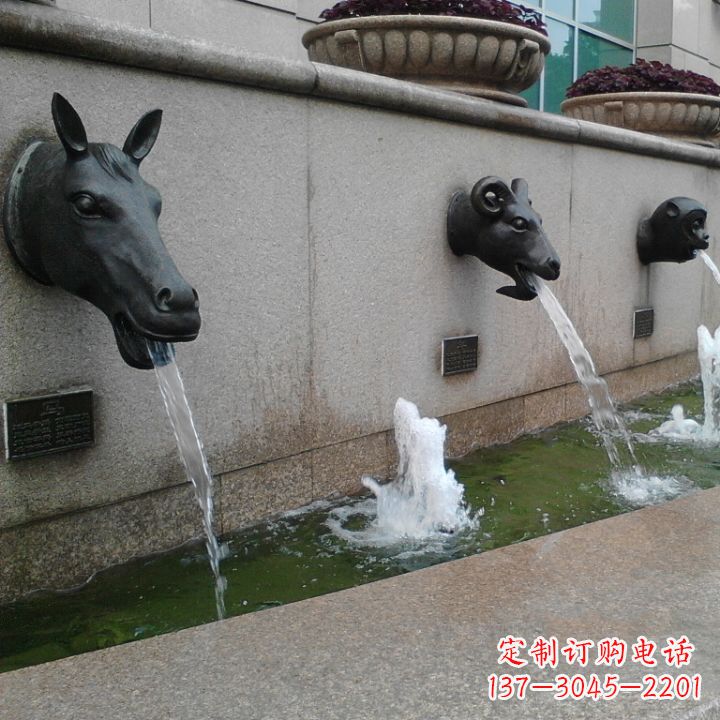 岳阳十二生肖水景铜雕，精美装饰你的家居