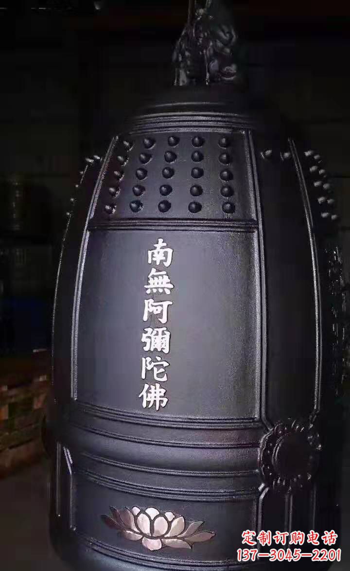 岳阳寺庙铜钟雕塑户外景观雕塑