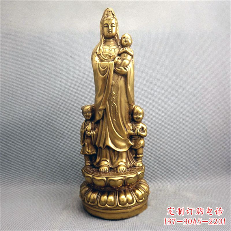 岳阳送子观音纯铜雕塑