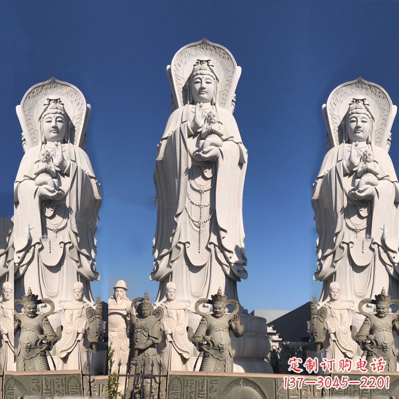 岳阳送子观音大型石雕塑