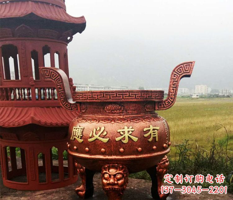岳阳铜雕景观香炉