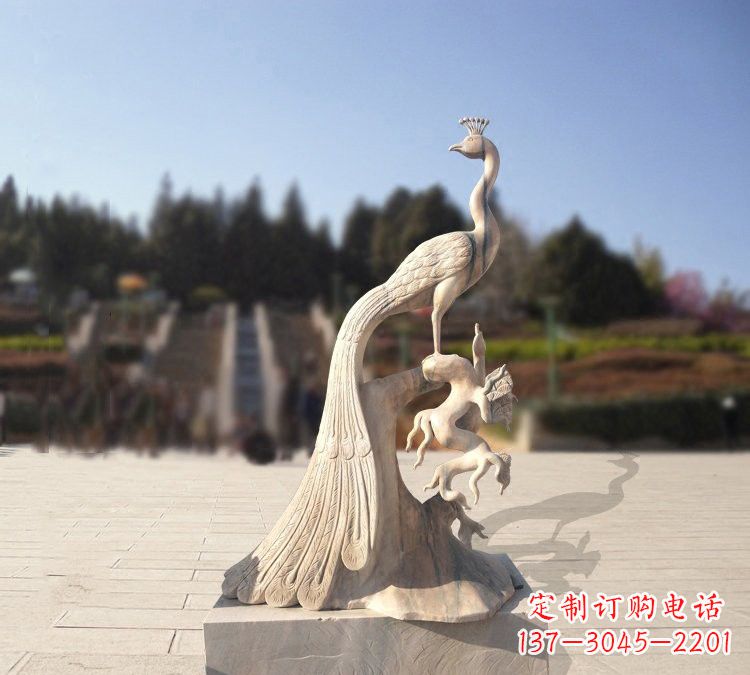 岳阳晚霞红孔雀石雕
