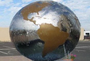 岳阳国际化地球喷泉雕塑
