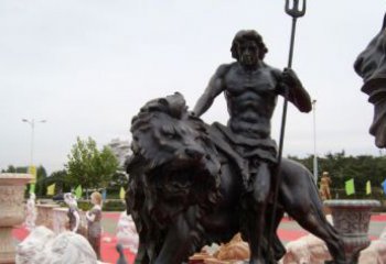 岳阳狮子座铜雕：狮子雕塑把你的星座进行升华
