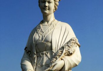 岳阳领雕塑：精致雕刻，体现经典美女雕像