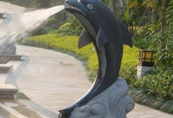 岳阳海豚雕塑：惊艳世间，把精灵捧在掌心