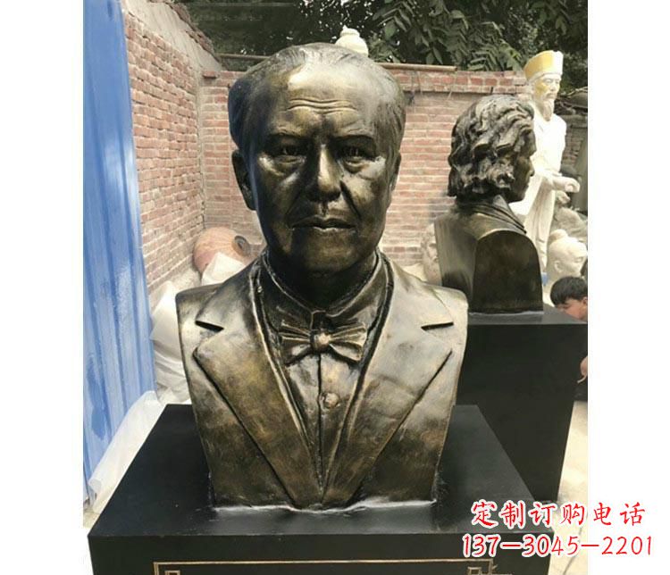 岳阳西方名人爱迪生胸像铜雕