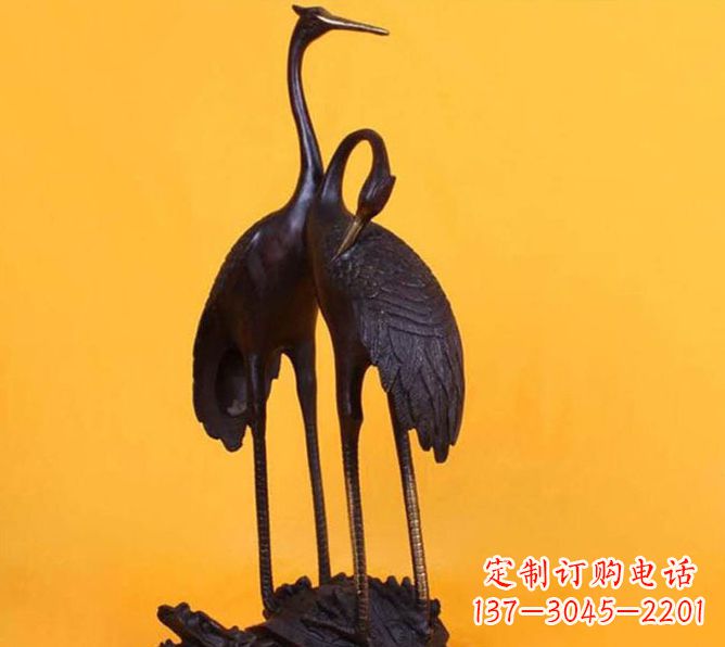 岳阳仙鹤雕塑铜