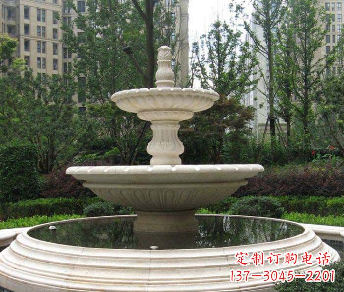 岳阳小区景观欧式喷泉石雕 (2)