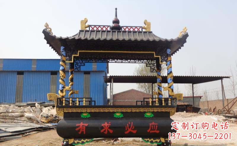 岳阳有求必应香炉寺庙铜雕