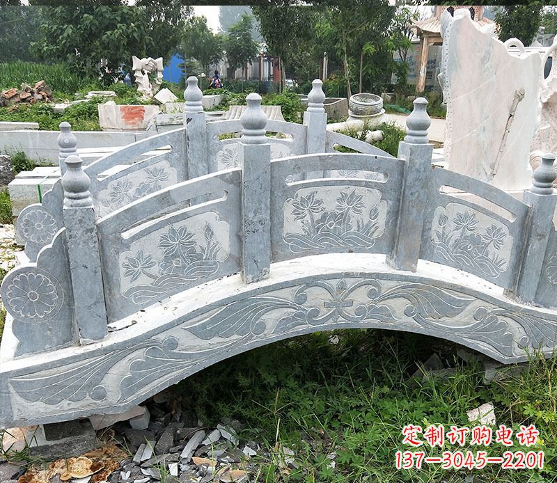 岳阳园林仿古石拱桥景观石雕 (3)
