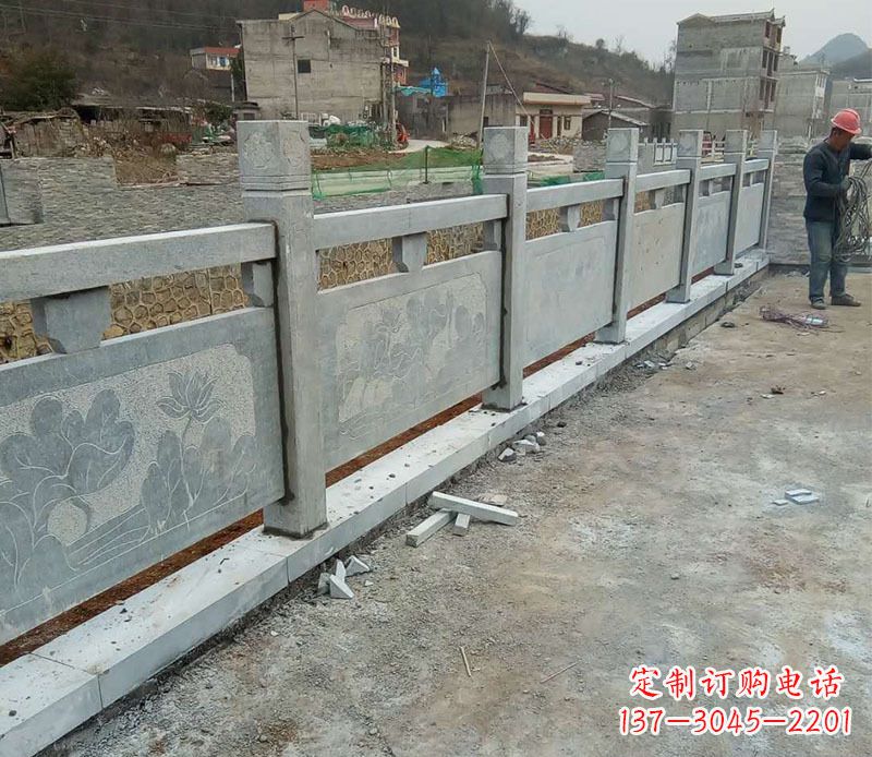 岳阳园林仿古石栏板景观石雕 (5)