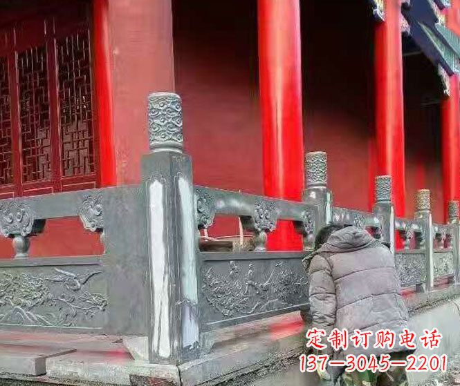 岳阳园林仿古石栏板景观石雕 (9)