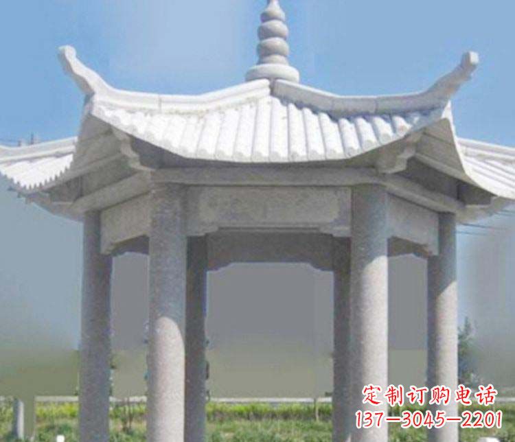 岳阳园林仿古石凉亭景观石雕