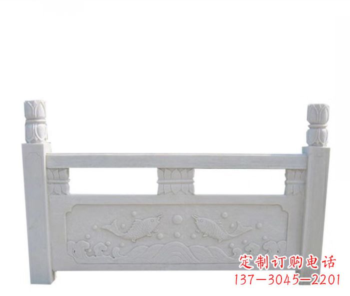 岳阳园林汉白玉石浮雕栏板