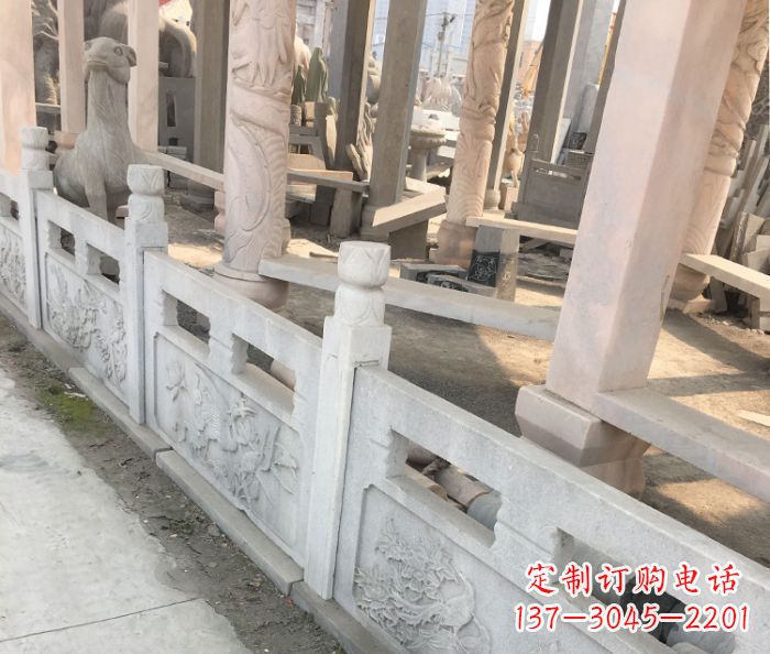 岳阳园林景观大理石浮雕栏板石雕