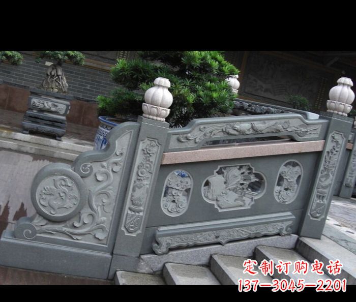岳阳园林景观大理石栏板雕塑 (6)