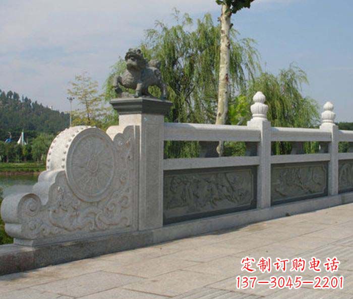 岳阳园林景观大理石栏板雕塑