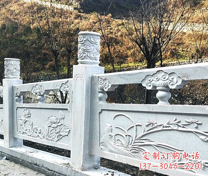岳阳园林景观大理石栏板石雕 (7)