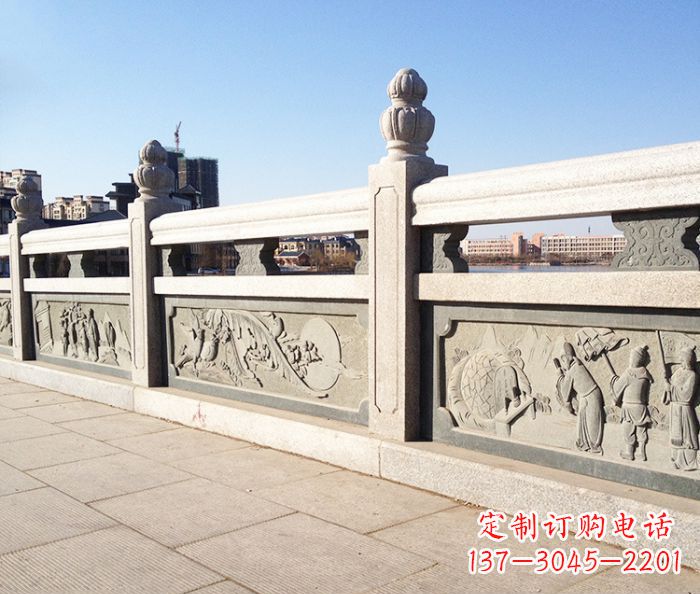 岳阳园林景观大理石栏板石雕 (8)