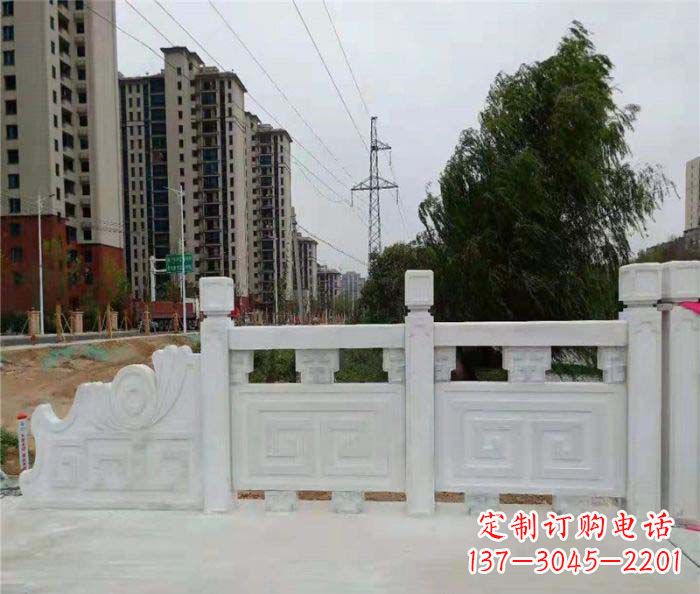 岳阳园林景观大理石栏板石雕 (5)