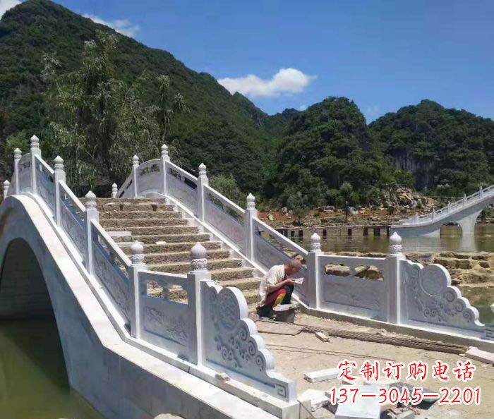 岳阳园林景观大理石桥栏板石雕_1