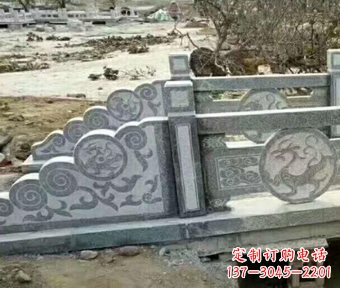 岳阳园林景观仿古石雕栏板 (10)