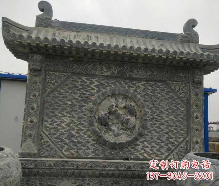 岳阳园林景观仿古石雕影壁