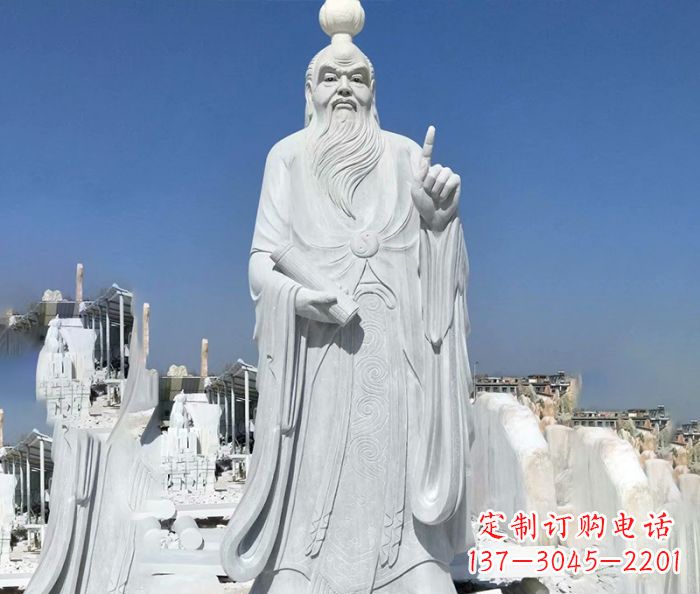 岳阳中国春秋时代思想家老子石雕