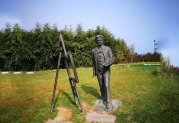 岳阳徐悲鸿城市雕塑公园铜雕像